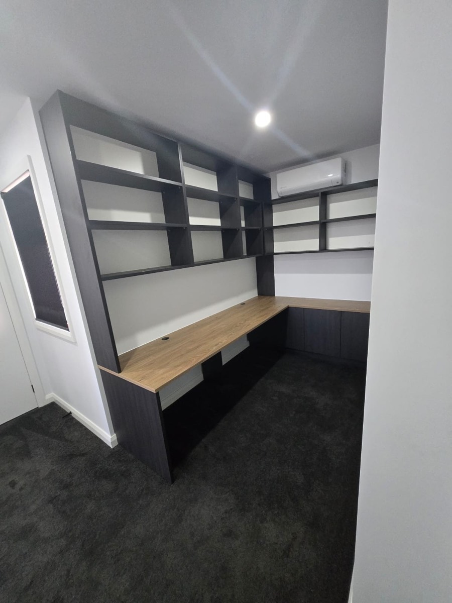 Custom shelving finished view