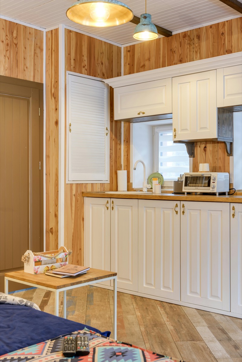 Classic white kitchen with custom cabinetry