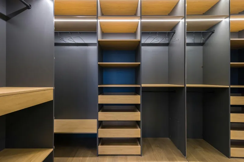 Custom wardrobe with integrated drawers Hallam